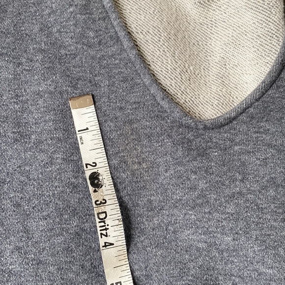 JAMES PERSE Gray Brushed Fleece Long Sleeve Dolman Dress Size 1 - Picture 6 of 17